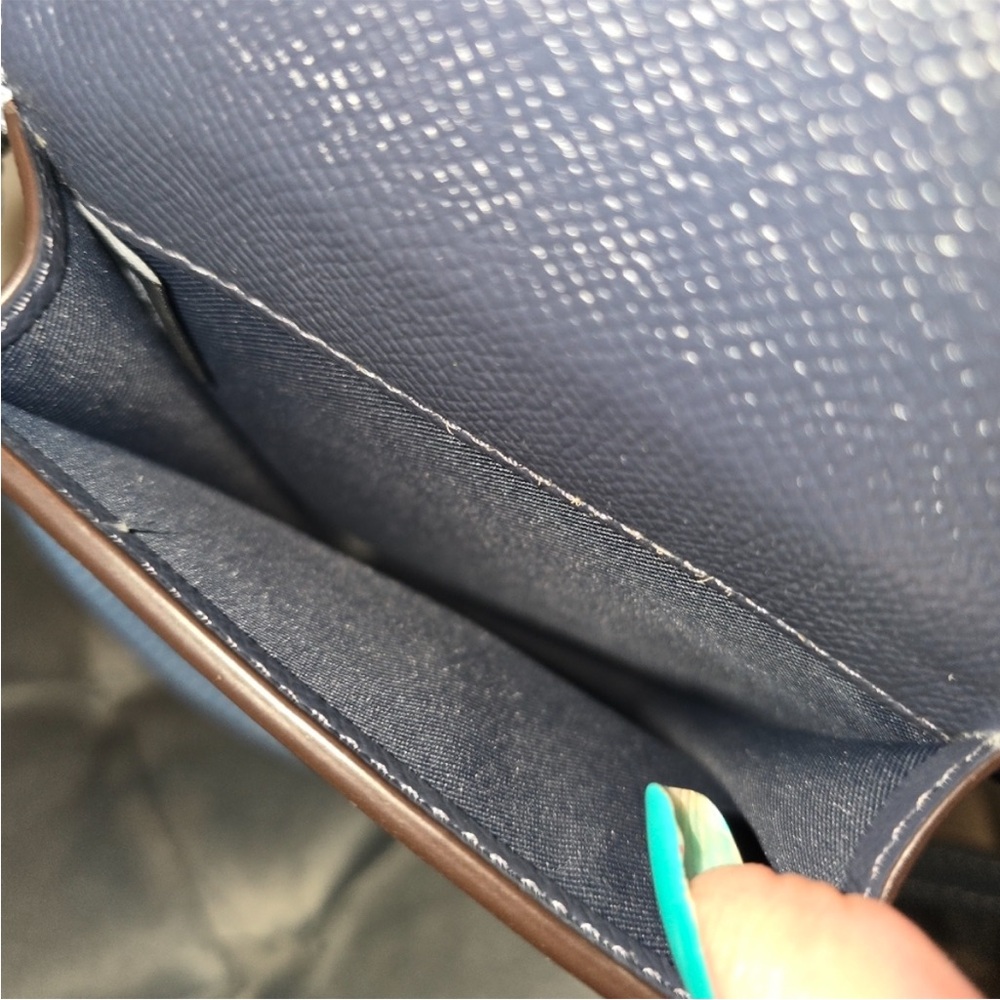 Coach Blue Crossbody cellphone Bag like new - Picture 10 of 10